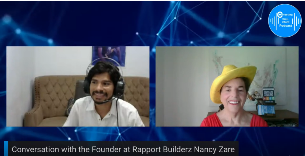 Interview with Founder of Rapport Builderz, Nancy Zare on “Connecting with Intent” Podcast